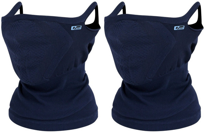 타이트엔드 M6 사계절 마스크 목커버 롱타입, 네이비, 2개