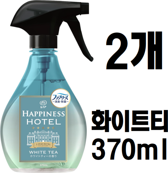 일본 페브리즈 레노아 해피니스 미스트 화이트티 본품 370ml, 2개