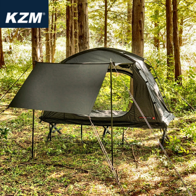 카즈미 NEW 블랙코트 텐트2 Black(블랙) 1인용 감성텐트