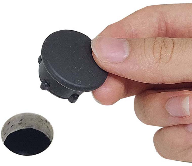 바스원 가스 구멍 마개 배관 인덕션 1개, 블랙