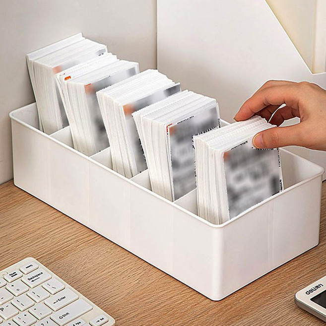 택배송장 분류케이스 5칸, 화이트, 2개
