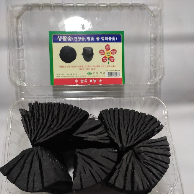 숯 공기정화숯 간장 탈취 생활 참숯+8766ea