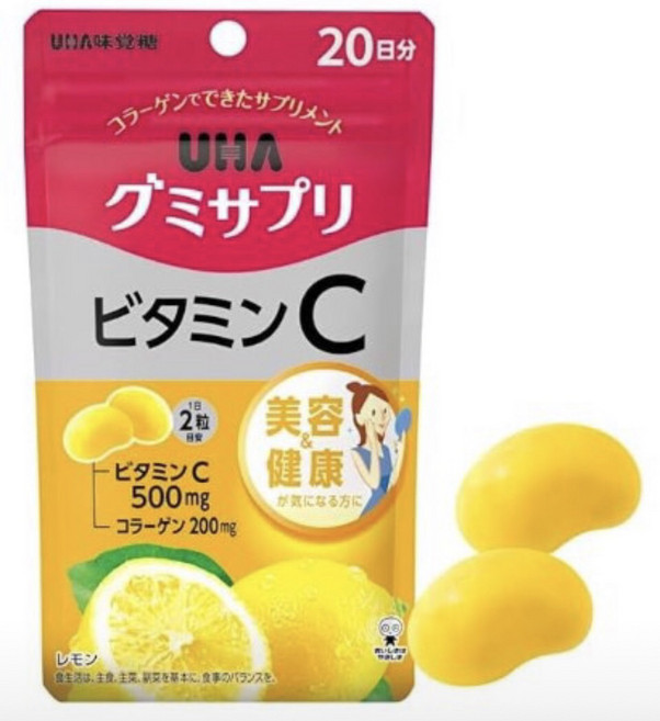 UHA 維他命C 軟糖, 2個, 40份