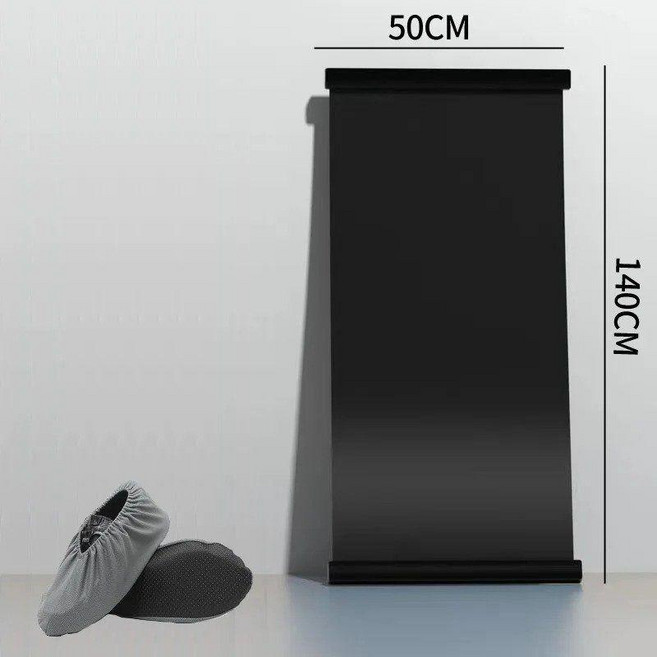 슬라이딩매트 슬라이딩보드 스케이트운동 나혼자산다배나라운동 실내스케이트매트, 블랙 1.4M