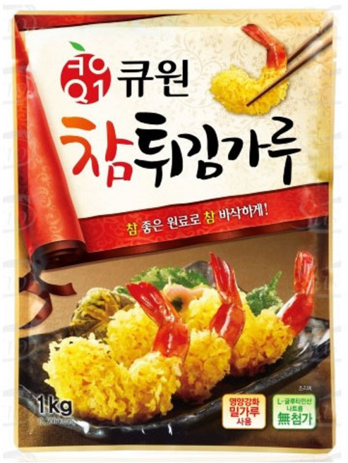 [큐원] 참튀김가루, 1kg, 1개
