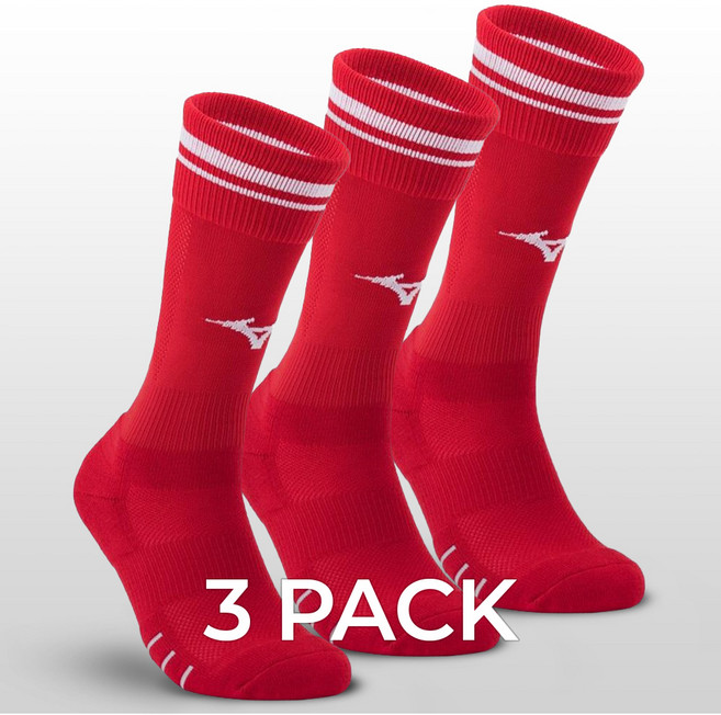 미즈노 3팩 중목 축구양말 33YX20026233, MZ-33YX20026233-00