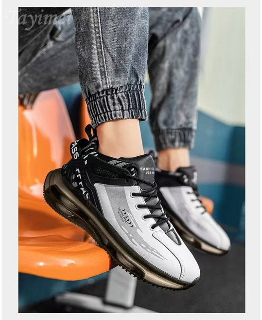 [방수 에어쿠션] 겨울 남성 방한 운동화 - 논슬립 푹신한 라지 스니커즈 아웃도어 워킹화 캐주얼화