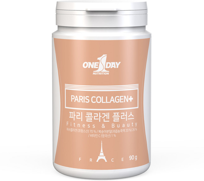 원데이뉴트리션 파리 콜라겐 플러스 복숭아맛, 1개, 90g