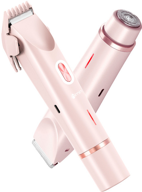 nimin 여성 브라질리언 제모기 비키니라인 면도기 Y존 제모기 모근제거기, 핑크, ZB-0236L, 전기면도기