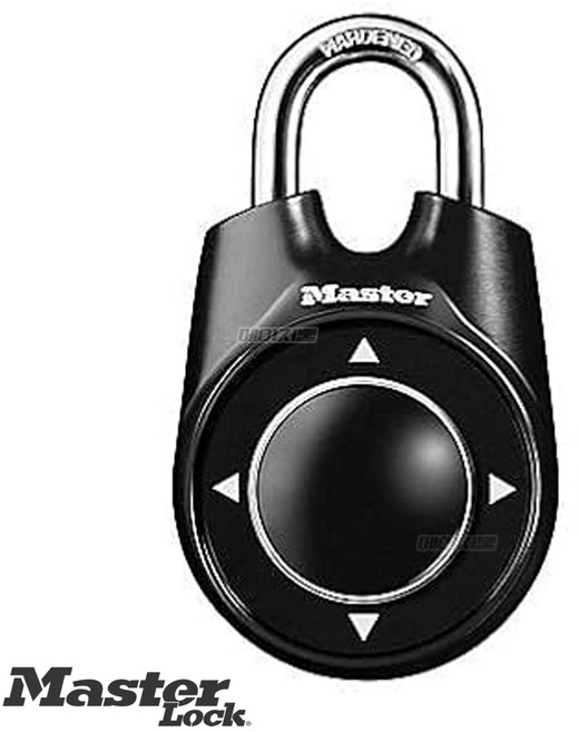 마스터락 철물대장 방향 자물쇠 1500ID 블랙, 1개