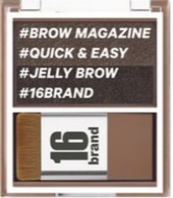 16브랜드 브로우 매거진 3.6g, 젯블랙, 1개