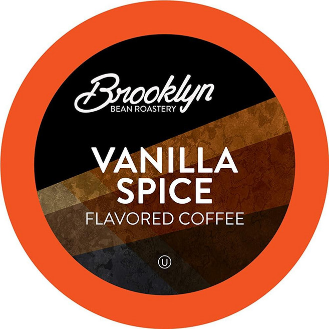 Brooklyn Beans 커피 포드 다양한 디카페인 버라이어티 팩 2.0 메이커를 포함한 Keurig K Cup 브루어와 호환 40개 애호가에게 적합 160222, Vanilla Spice, 40 Count (Pack of 1), 1