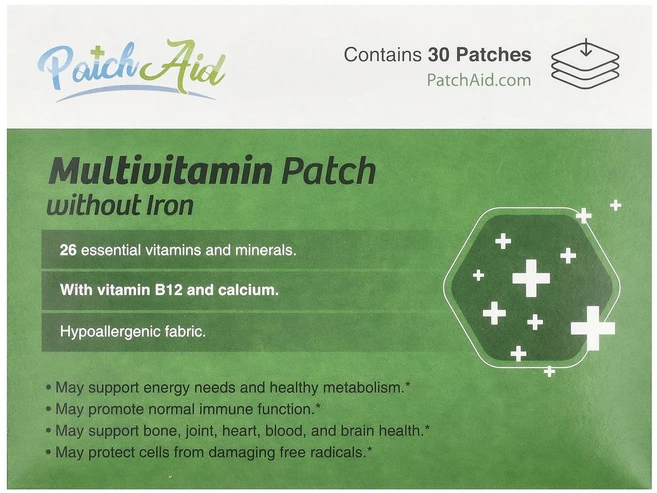PatchAid 철분 무함유 종합비타민 패치 30매 PatchAid (패치에이드), 1개 - 쿠팡