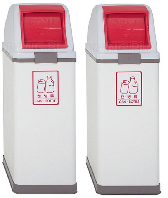 별도표기 국산 재활용 쓰레기통 분리수거함 100L 아파트 공원 학교 펜션 휴개소 도서관 한강 교회 캠핑장, 청록-비닐류