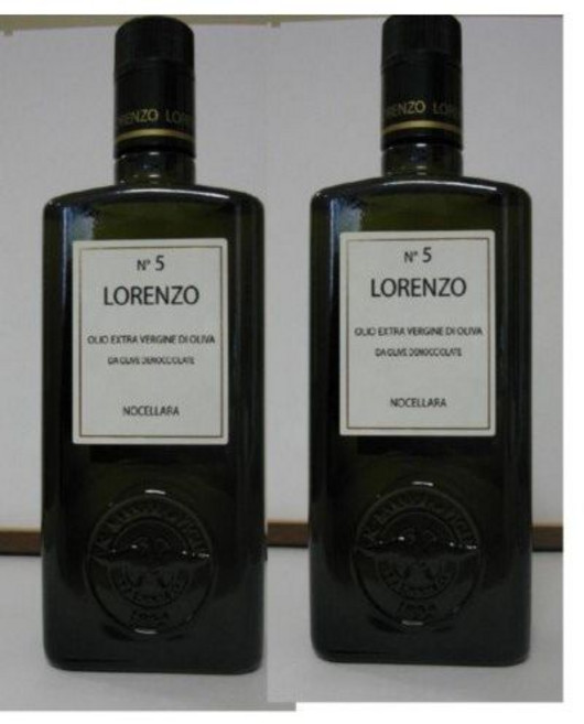 로렌조 N.5 엑스트라 버진 올리브 오일 (500ml 병 2개) Lorenzo N.5 Extra Virgin Olive Oil (2 X 500ml Bottles) (Sicilian, 1개, 500ml