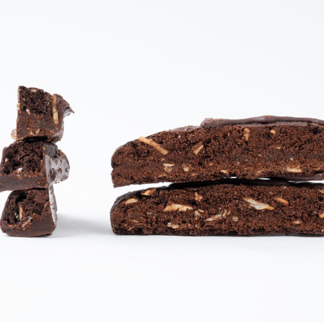 혈당에 좋은 구수한 통밀 100%로 만든 다크초코 비스코티 아몬드 오트밀 듬뿍, 1개, 200g