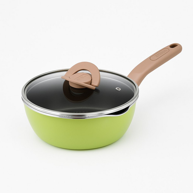 테팔 인덕션 티타늄 원픽냄비팬, 22cm, 아보카도그린, 1세트