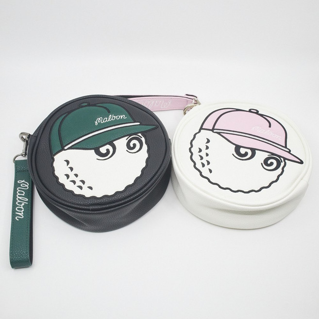 말본 골프 버킷 빅로고 클래식 파우치 카트 가방, 버킷 클래식 원형 파우치, GREEN, 1개
