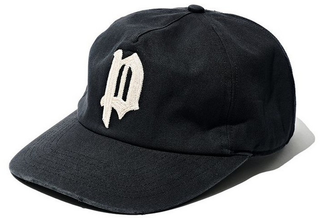 매장정품 파르티멘토 PARTIMENTO REWORKS Classic Old P Ball Cap_VTG Black PRC-2609 BK 688085