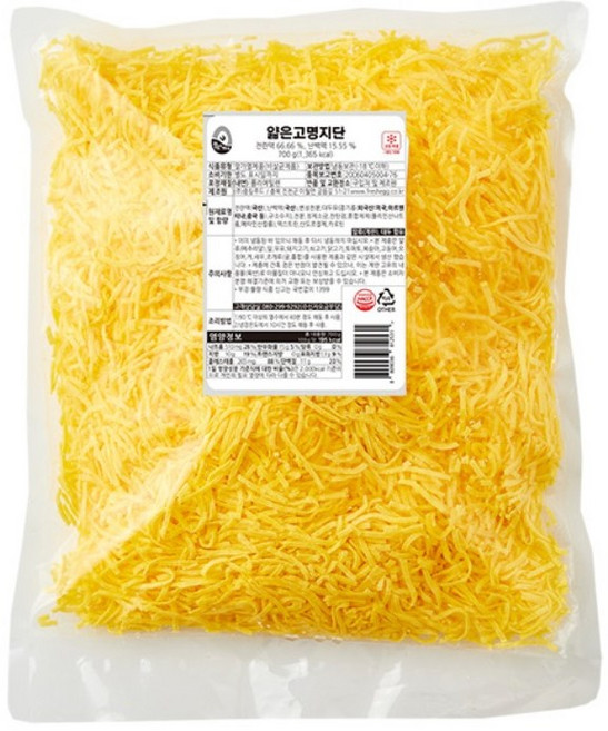 풍림 냉동 지단채 얇은 고명지단 700g 4봉 BOX 계란지단 [풍림푸드], 4개