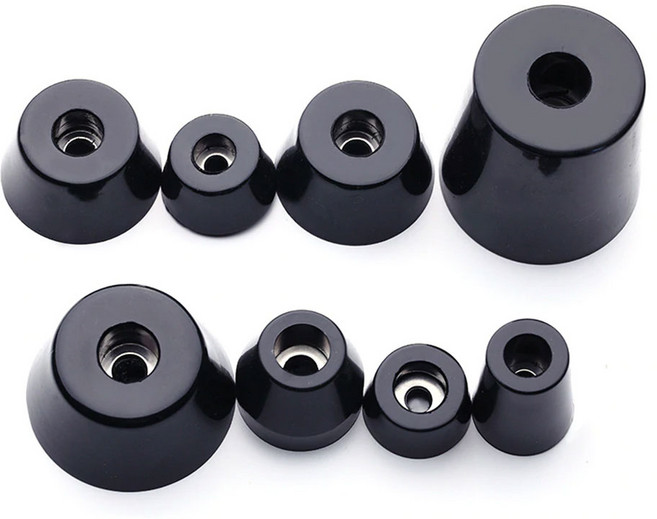 다용도 고무 발 패드 4개 세트 목공 금속 마감 DIY 부품 미끄럼방지 바닥 보호대 가구 가전