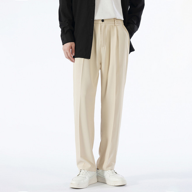 남성 정장 바지 봄가을 슬림핏 가볍고부 드러워서 데일리 통근 코디하기 좋음
