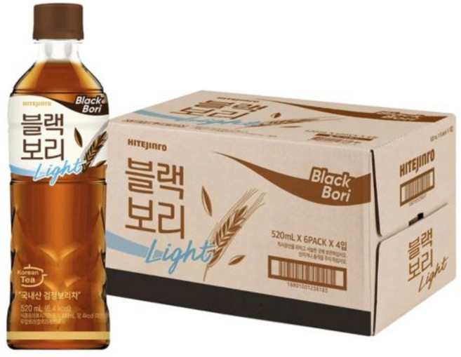 10위 - 코스트코 블랙 보리 라이트 520ml X 24개입, 24개