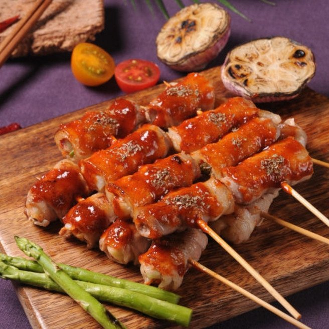 삼겹김치말이꼬치 400g 5꼬치 캠핑용 야외용, 1개, 900g