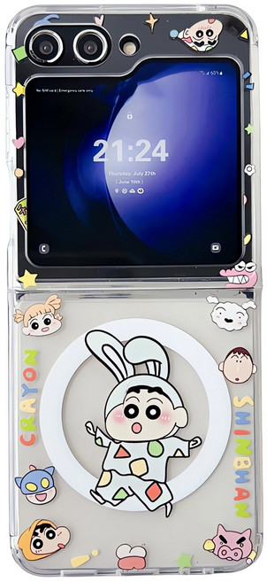 아펙시움 핸드폰케이스 갤럭시 z플립5 z플립6 z플립7 맥세이프 낙상 방지 투명 휴대폰케이스 사내아이