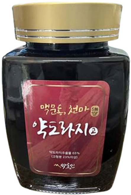 약초인 맥문동 천마 약도라지고 대용량 도라지청 약도라지 기관지 건강, 1kg, 1개, 1개입
