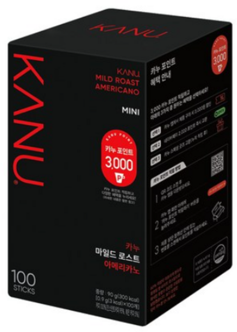 카누 미니 마일드 (카누 포인트 3000점), 900mg, 100개입, 1개
