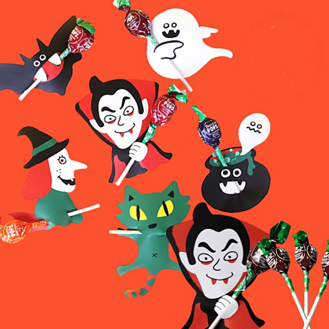 할로윈 사탕포장 간식포장 포장지 사탕페이퍼 12개