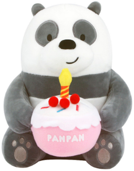 [돌앤돌스]위베어베어스 시팅 케이크 판다-곰인형 캐릭터인형 생일축하 봉제인형 장식인형 인형선물, 1개