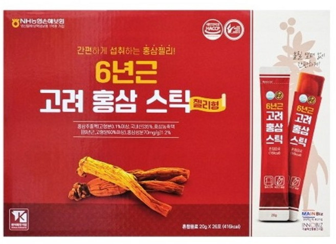 더존건강 6년근 고려 홍삼 스틱 젤리형, 520g, 1개