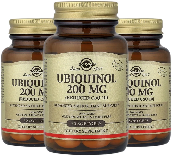 솔가 유비퀴놀환원된 코큐텐 CoQ10 200mg 소프트젤 30정 2+1, 3개 - 쿠팡