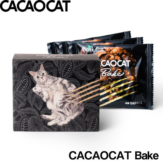 DADACA CACAOCAT BAKE 다다카 카카오캣 베이크 다크 3개입 일본과자 일본간식 일본선물