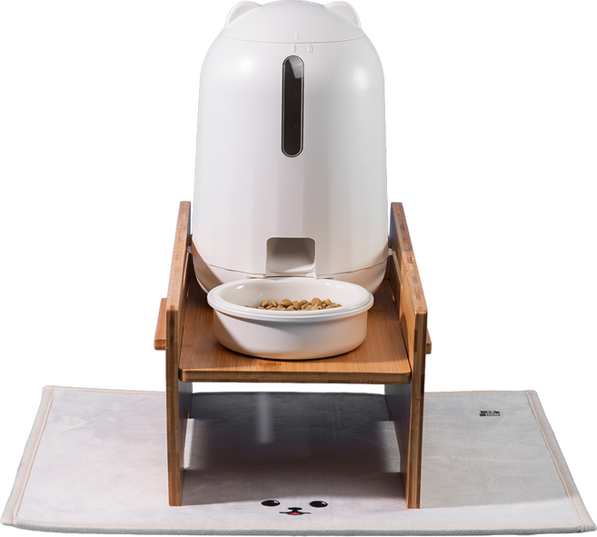 페키움 정량 배식 강아지 고양이 분리불안해소 자동 급식기, 페키움 급식기 올인원 세트(매트=멍멍이 중형), 1세트, 3L