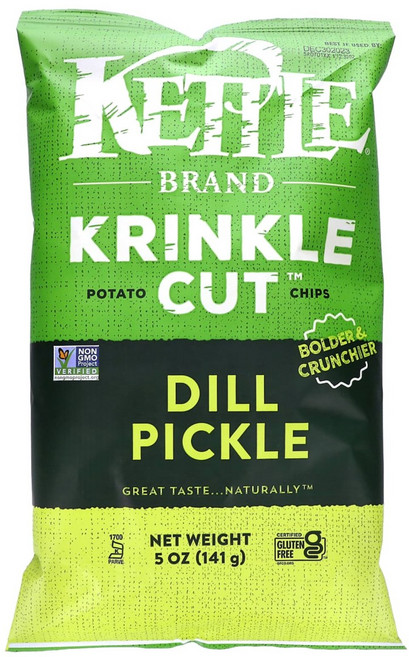 딜 피클 감자칩 141g 크린클 컷 케틀푸드, 1개