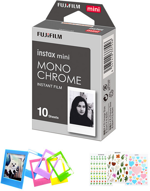 인스탁스 디자인 미니필름 모노크롬 1P(10장)+선물세트, 1개