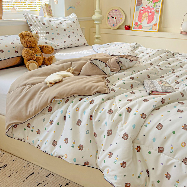 대인즈 양면 차렵이불 콩섬유 가벼운 귀여운 봄 여름이불