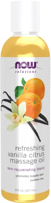 나우푸드 리프레싱 바닐라 시트러스 마사지 오일, 237ml, 1개 - 쿠팡