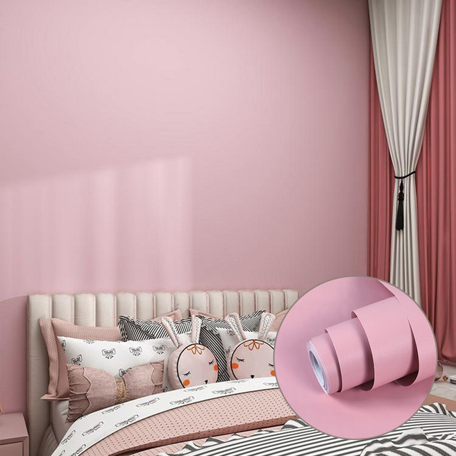 베라스코 붙이는 벽지 시트지 60cm x 10m, 로즈핑크