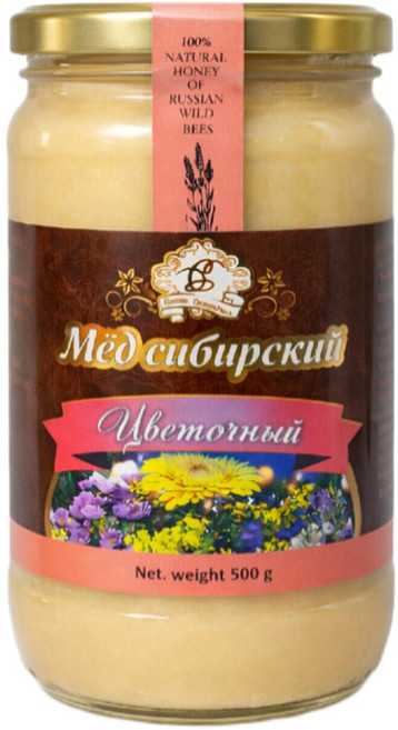 시베리아 꽃꿀 세계5대 명품꿀 러시아 알타이 토종 야생화 숙성 수입 자연산 벌꿀, 500g, 1개