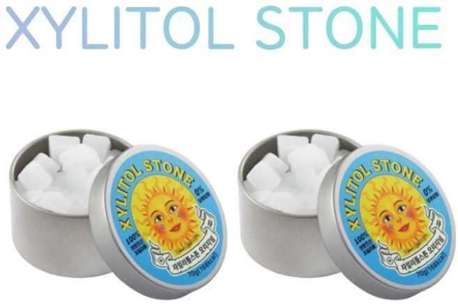 자일리톨스톤 사탕 오리지널, 70g, 2개