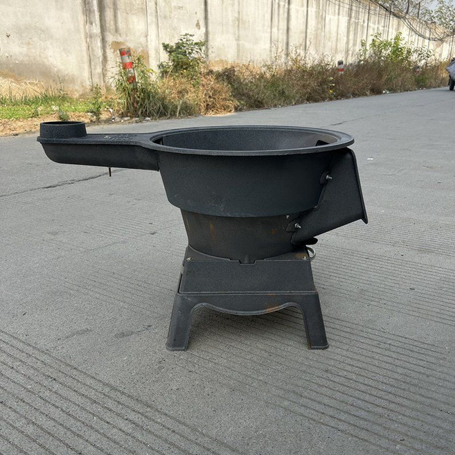 무쇠 대형 화로대 화덕 장작 옛날 화롯대 아궁이 주물 펜션 그리들 불판 그릴, D. 41cm 내경 48cm 외경, 1개