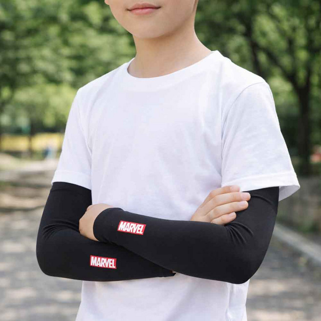마블 KOREA 정품 주니어 어린이 쿨토시 성인도 가능합니다, 블랙, 1개