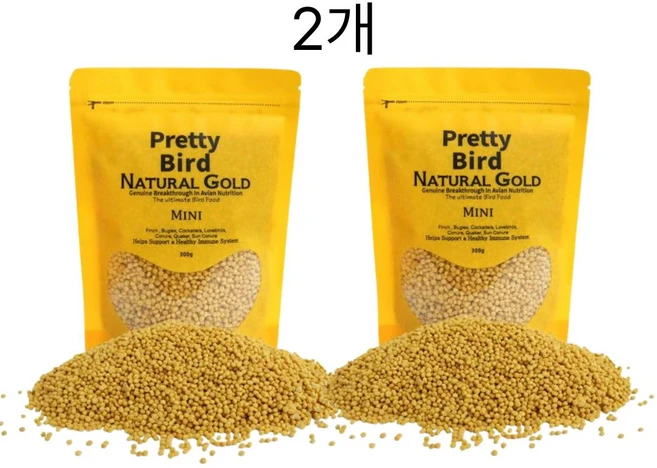 프리티버드 네추럴골드 미니 300g, 2개 - 쿠팡