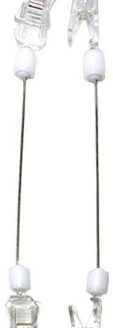 쇼클립 양쪽집게중 철사봉100 집게꽂이