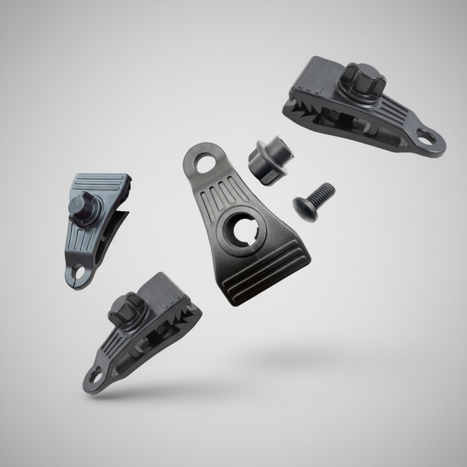 타프 텐트 고정용 악어 클립 강력 집게 캠핑 장비 고정 장치 1개, 단품