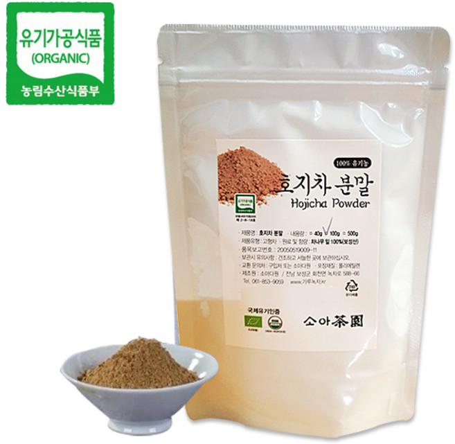 유기농 호지차 볶은 녹차, 1개, 1개입, 100g